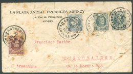 BELGIUM TO ARGENTINA Cover (with Oxide) 1926 Good Franking - Covers & Documents