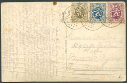 BELGIUM TO ARGENTINA Used Postcard 1931 VERY GOOD - Lettres & Documents