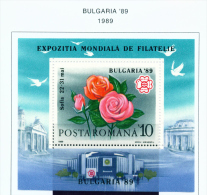 ROMANIA - 1989  Stamp Exhibition Miniature Sheet  Unmounted Mint - Neufs