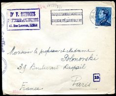 BELGIUM TO FRANCE Censored Cover 1941 VF - Covers & Documents