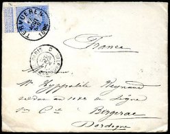 BELGIUM TO FRANCE Cover 1896 NICE! - 1894-1896 Expositions