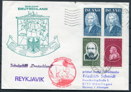 1979 Iceland Reykjavik Germany Polar Bear Ship Schulschiff 'Deutschland' Cover - Cartas & Documentos