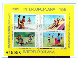 ROMANIA - 1989  European Cooperation Miniature Sheet Unmounted Mint - Neufs
