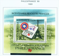 ROMANIA - 1989  French Revolution Miniature Sheet  Unmounted Mint - Ongebruikt