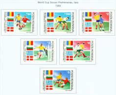 ROMANIA - 1990  Football World Cup  Mounted Mint - Unused Stamps
