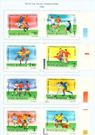 ROMANIA - 1990  Football World Cup  Mounted Mint - Unused Stamps