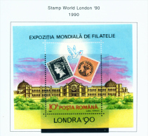 ROMANIA - 1990  London Stamp Exhibition Miniature Sheet  Unmounted Mint - Unused Stamps