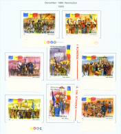 ROMANIA - 1990  Uprising Of 1989  Mounted Mint - Unused Stamps