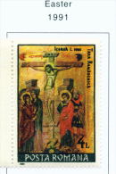 ROMANIA - 1991  Easter  Mounted Mint - Unused Stamps