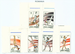 ROMANIA - 1991  Gymnastics  Mounted Mint - Unused Stamps