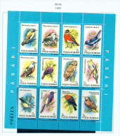 ROMANIA - 1991  Birds Miniature Sheet  Unmounted Mint - Ungebraucht