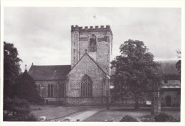 Postcard ST ASAPH CATHEDRAL Denbighshire Hooper Memorial Repro - Denbighshire