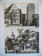 JENA - Denkamal Joh.-Friedrich, Hochhaus Des VEB Carl Zeiß, Rathaus, Griesbachhaus - Museum 1970s Unused - Jena