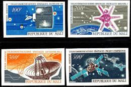 MALI 1970 TELECOMMUNICATIONS/SPACE SC# C96-99 VF MNH IMPERFS CV$50 (D0144) - Verzamelingen