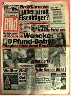 BILD-Zeitung Vom 7.4. 1982 Mit : Breschnew : Attentat Mit Eisenträger?  -  Falkland-Krieg - Other & Unclassified