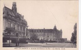 Cp , 93 , LE RAINCY , Avenue Du Chemin-de-Fer , La Mairie - Le Raincy