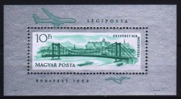 Hungary 1964. Bridge Sheet With Special CLOSED Perforation MNH (**) Michel: Block 45AI - Errors, Freaks & Oddities (EFO)