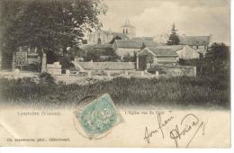 CPA PIONNIERE LENCLOITRE (Vienne) - L'église Vue Du Pont - Lencloitre