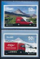 ICELAND/Island EUROPA 2013 "Postal Vehicles" Adh. From Booklets Set Of 2v** - 2013