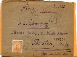 Bulgaria 1921 Registered Cover Mailed To USA - Lettres & Documents