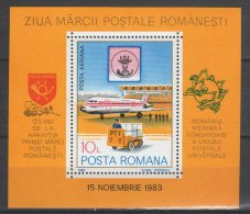 Romania 1983. Aviation Sheet MNH (**) Michel: Block 195 / 6 EUR - Unused Stamps