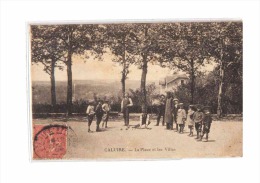 69 CALUIRE Place, Villas, Bien Animée, Joueurs De Boules, Partie De Pétanque, Sports, Ed Morel, 1905 - Caluire Et Cuire