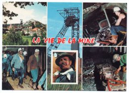 CP, LA VIE DE LA MINE, Multivues, Carte Réponse Jeu, Voyagé En 1995 - Bergbau