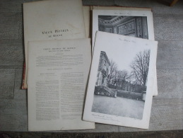 Vieux Hôtels Rouen XVII Et XVIII Architecture Décoration Normandie Rare Planches - Normandie