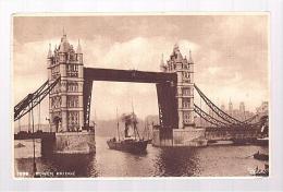 I567 London - Tower Bridge - River Thames - Navi Ships Bateaux / Viaggiata 1950 - River Thames