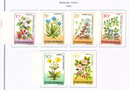 ROMANIA - 1993  Medicinal Plants  Mounted Mint - Ongebruikt