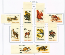 ROMANIA - 1993  Mammals  Mounted Mint - Nuovi