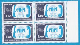 N° 2317 40ème Anniversaire Du Centre National D´Etudes Des Communications ( CNET) Bloc De 4 Timbres - Unused Stamps