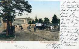 WIEN-VIENNA. Gruss Aus....TRAM. Reichsrathsgebaude. Posted For TRIESTE 1899. - Wien Mitte