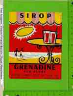 ETIQUETTES :    SIROP DE GRENADINE - Frutas Y Legumbres