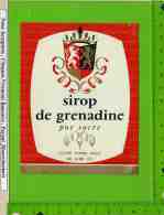 ETIQUETTES : SIROP DE GRENADINE - Frutas Y Legumbres