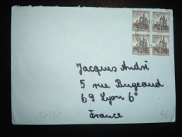 LETTRE POUR FRANCE TP 1S X4 OBL. 10-8-71 BERDRAUBUFG - Lettres & Documents