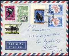 BELGIUM RWANDA URUNDI TO USA Air Mail Cover 60' VF - Lettres & Documents