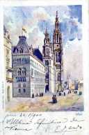 VIENNA-WIEN. Rathaus. Posted For TRIESTE 1900. ILLUSTRATA. - Ringstrasse