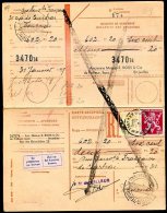 BELGIUM Expedition Bulletin 1949 VF - Lettres & Documents