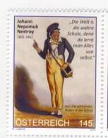 150 Todestag Von Johann Nepomuk Nestroy - Österreich, Austria - Unused Stamps