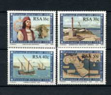 1988 South Africa  - Bartholomeus Diaz 4v., Monument, Ship, Old Map, Cape Of Good Hope Michel 721/24  MNH - Explorateurs