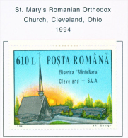 ROMANIA - 1994  St Mary's Church  Mounted Mint - Unused Stamps