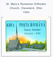 ROMANIA - 1994  St Mary's Church  Mounted Mint - Ongebruikt
