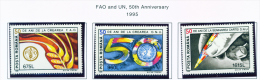ROMANIA - 1995  50th Anniversaries  Mounted Mint - Ongebruikt