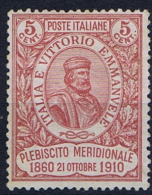 Italy: 1910  Mi  97 MNH/** Sa 89  Cat Value Sa € 700 - Ungebraucht