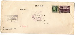 Canada 1935 O.H.M.S. Cover Mailed To USA - Briefe U. Dokumente