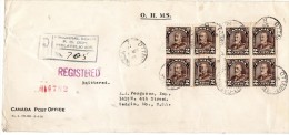 Canada 1935 O.H.M.S. Cover Mailed To USA - Briefe U. Dokumente