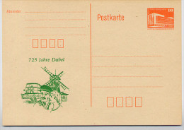 DDR P86I-14-87 C13 PRIVATER ZUDRUCK WINDMÜHLE DABEL 1987 - Private Postcards - Mint