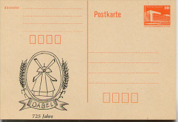 DDR P86I-13-87 C14 PRIVATER ZUDRUCK WINDMÜHLE DABEL 1987 - Cartes Postales Privées - Neuves