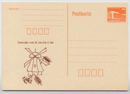 DDR P86I-15-87 C15 PRIVATER ZUDRUCK WINDMÜHLE DABEL 1987 - Postales Privados - Nuevos